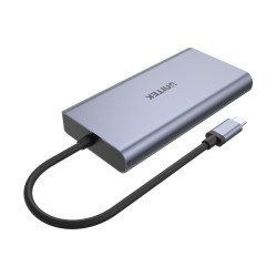 Unitek Hub Usb-C 2X Usb 3.1, Hdmi, Dp, Rj45, Sd