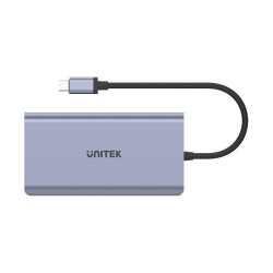 Unitek Hub Usb-C 2X Usb 3.1, Hdmi, Dp, Rj45, Sd