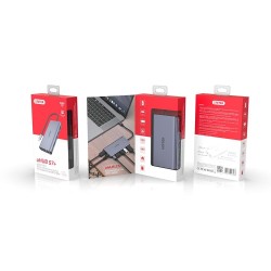Unitek Hub Usb-C 2X Usb 3.1, Hdmi, Dp, Rj45, Sd