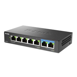 Switch Sieciowy D-Link Dms-107/E Łącza Sieciowe Nie Zarządzany Gigabit Ethernet (10/100/1000) Czarny
