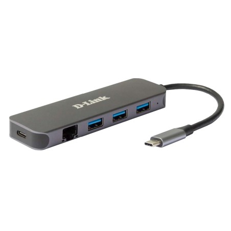 D-Link Dub-2334 Stacja Dokująca Przewodowa Usb Type-C Szary