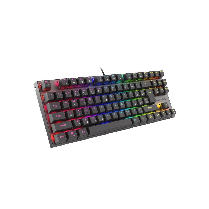 Klawiatura Dla Graczy Genesis Thor 303 Tkl Cz/Sk Podświetlenie Rgb Mechaniczna Red Czarna Hot Swap