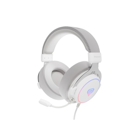 Genesis Neon 764 Zestaw Słuchawkowy Przewodowa Opaska Na Głowę Gaming Usb Typu-A Biały