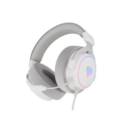 Genesis Neon 764 Zestaw Słuchawkowy Przewodowa Opaska Na Głowę Gaming Usb Typu-A Biały