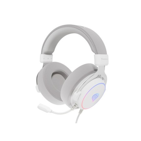 Genesis Neon 764 Zestaw Słuchawkowy Przewodowa Opaska Na Głowę Gaming Usb Typu-A Biały