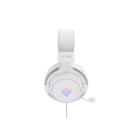 Genesis Neon 764 Zestaw Słuchawkowy Przewodowa Opaska Na Głowę Gaming Usb Typu-A Biały
