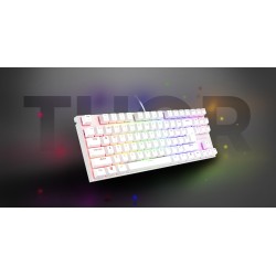 Klawiatura Dla Graczy Genesis Thor 303 Tkl Us Biała Rgb Mechaniczna Silent Switch Hot Swap