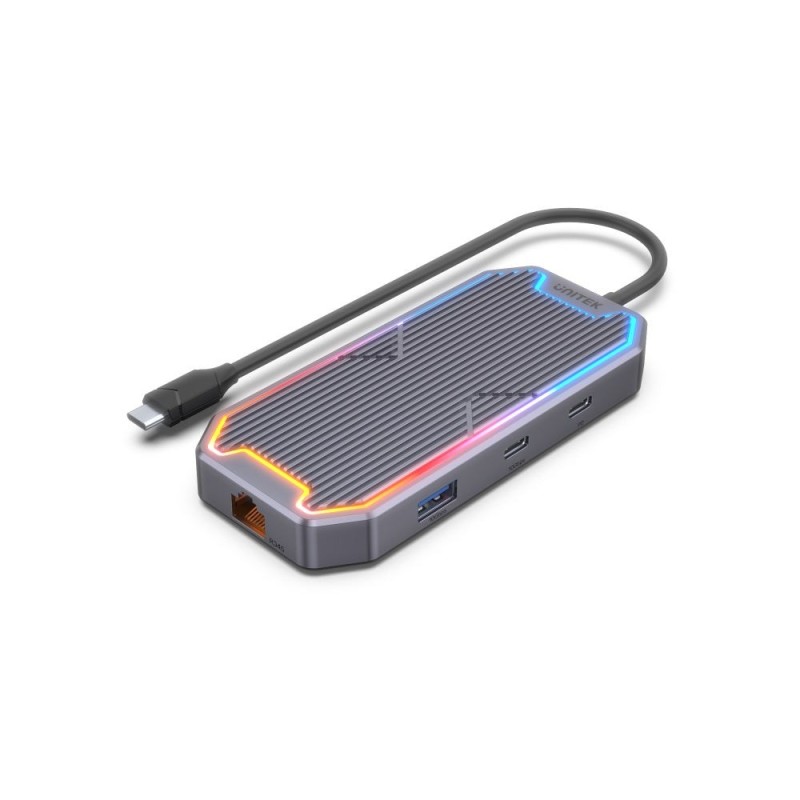 Unitek Hub Usb-C, Hdmi 2.0, Rj45, 3,5Mm, Pd 100W