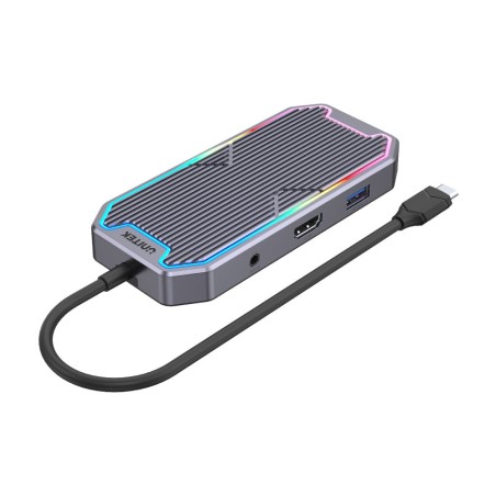 Unitek Hub Usb-C, Hdmi 2.0, Rj45, 3,5Mm, Pd 100W