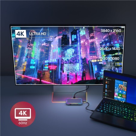 Unitek Hub Usb-C, Hdmi 2.0, Rj45, 3,5Mm, Pd 100W