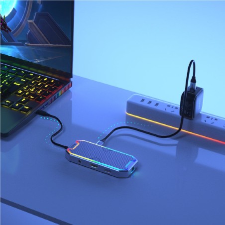 Unitek Hub Usb-C, Hdmi 2.0, Rj45, 3,5Mm, Pd 100W
