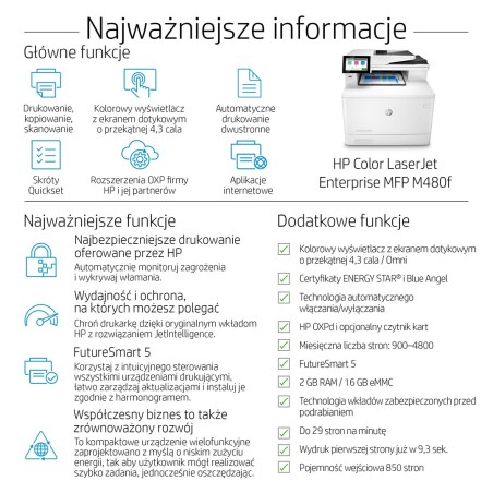 Hp Color Laserjet Enterprise Mfp M480F