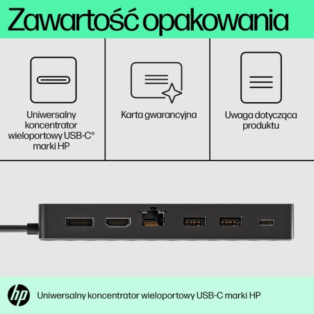 Hp 50H55Aa Usb 3.2 Gen 2 (3.1 Gen 2) Type-C Czarny