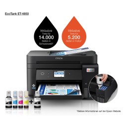 Epson Ecotank Et-4850 Atramentowa A4 4800 X 1200 Dpi 33 Stron/Min Wi-Fi