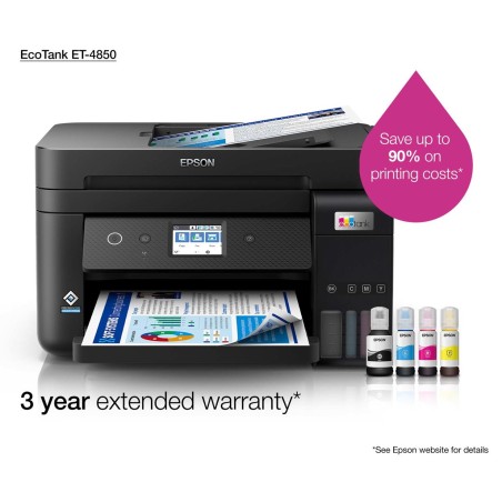 Epson Ecotank Et-4850 Atramentowa A4 4800 X 1200 Dpi 33 Stron/Min Wi-Fi
