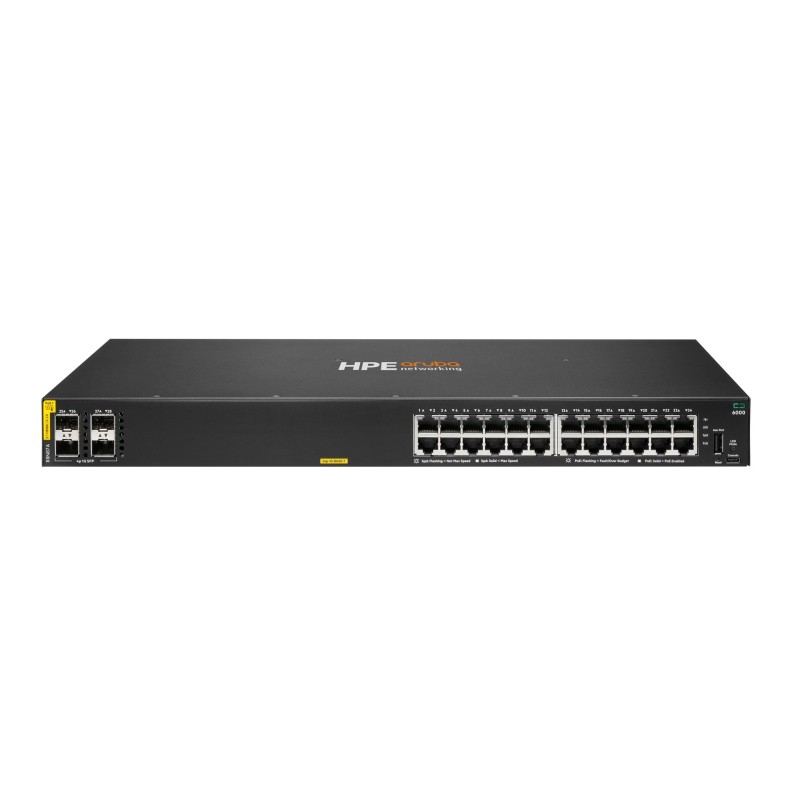 Aruba 6000 24G Class4 Poe 4Sfp 370W Zarządzany L3 Gigabit Ethernet (10/100/1000) Obsługa Poe 1U