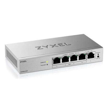 Switch Zyxel Gs1200-5Hp 5P V3 Poe (Poe+: 4 ) 68W Managed Gigabit