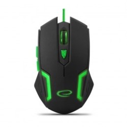 Mysz Komputerowa Esperanza Fighter Egm205G (Optyczna  2400 Dpi  Kolor Czarny)