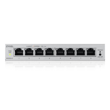 Switch Zyxel Gs1200-8 V3 8P Managed Gigabit