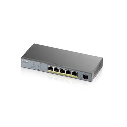 Switch Zyxel Gs1350-6Hp 6P Poe (Poe+: 3 Poe++: 2) 60W Managed Gigabit
