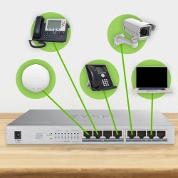 Switch Zyxel Gs1008-Hp 8P Poe (Poe+: 8) 60W Unmanaged Gigabit
