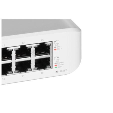 Switch Ubiquiti Unifi Lite 16 Poe 16P Poe ( Poe+: 8 ) Managed Gigabit (Usw-Lite-16-Poe-Eu)