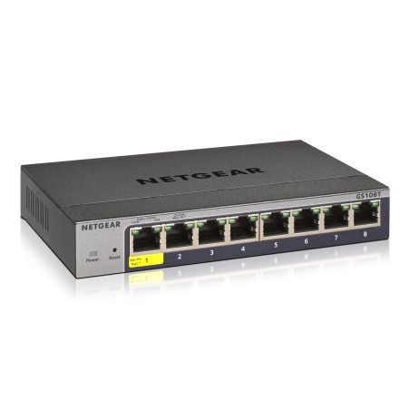 Switch Netgear Gs108T-300Pes 8P  Managed Gigabit