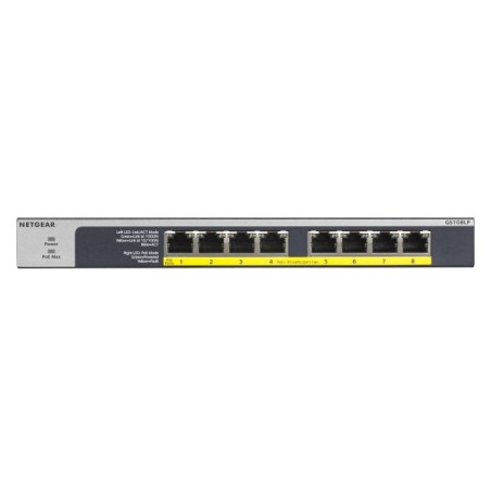 Switch Netgear Gs108Lp-100Eus 8P Poe 60W* (Poe+: 8P) Unmanaged Gigabit