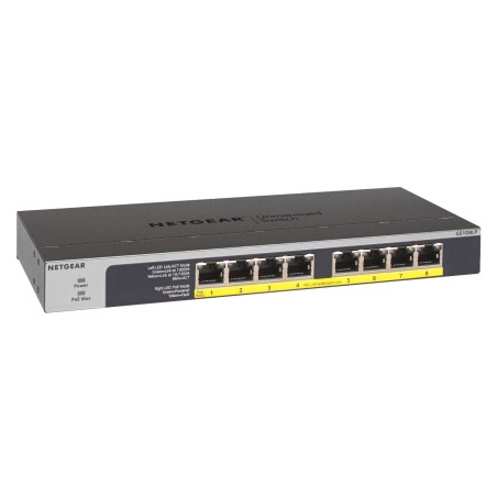 Switch Netgear Gs108Lp-100Eus 8P Poe 60W* (Poe+: 8P) Unmanaged Gigabit