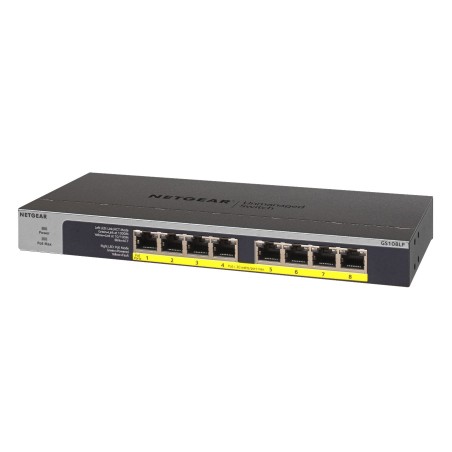 Switch Netgear Gs108Lp-100Eus 8P Poe 60W* (Poe+: 8P) Unmanaged Gigabit