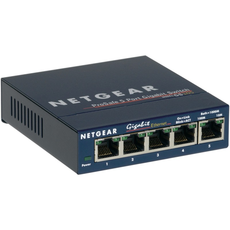 Switch Netgear Gs105Ge 5P Unmanaged Gigabit