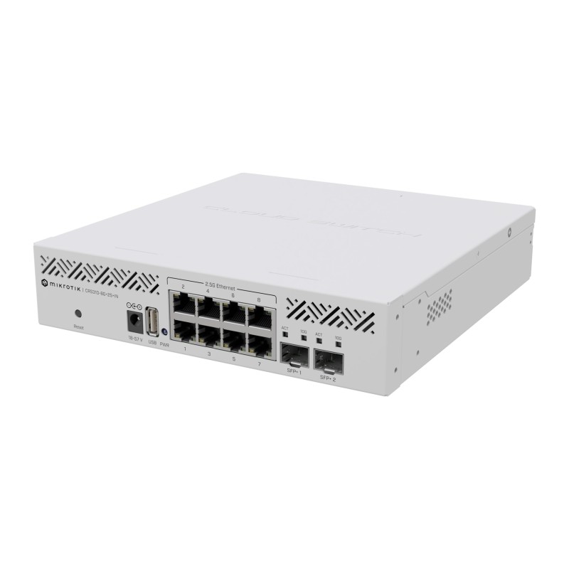 Switch Mikrotik Crs310-8G+2S+In 10P  Managed 2,5G/Multigigabit/10G