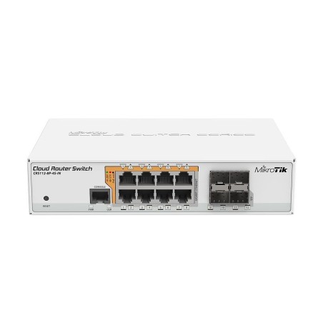 Switch Mikrotik Crs112-8P-4S-In 12P Poe (Poe+: 8 ) 78W Managed Gigabit