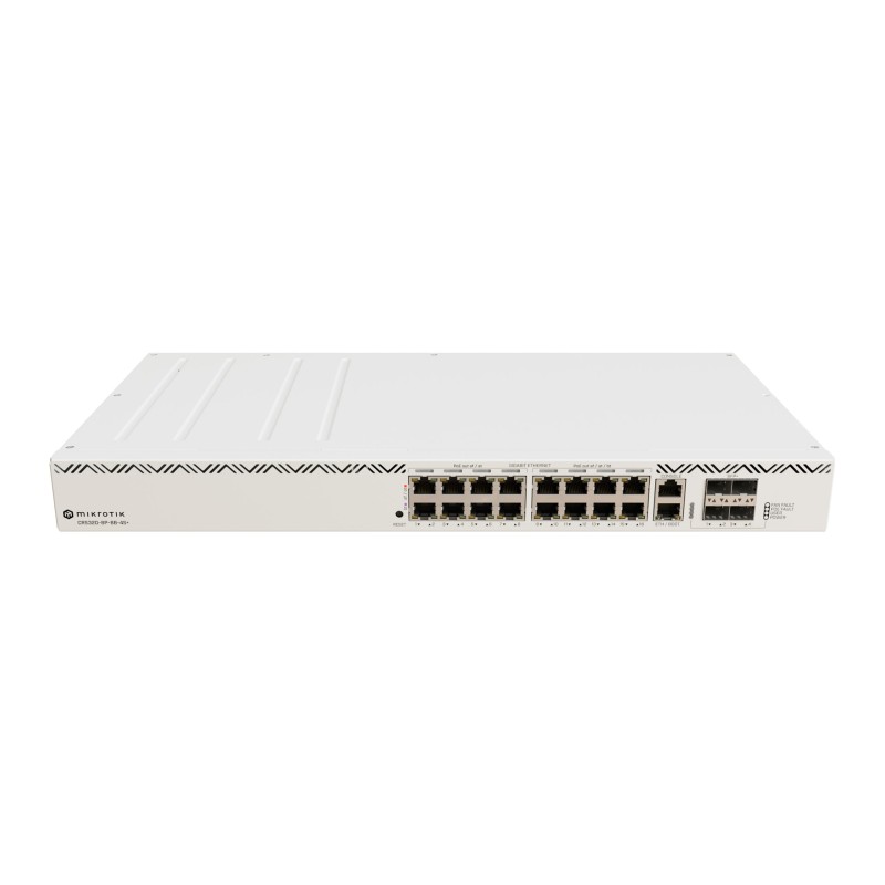 Switch Mikrotik Crs320-8P-8B-4S+Rm 21P Poe (Poe+: 8  Poe++: 8  ) 600/963W Managed Gigabit/10G