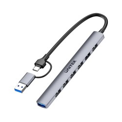 Unitek Hub Usb-A/C 7W1 Usb-A 5 Gbps
