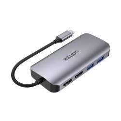 Unitek Aktywny Hub Usb-C 2X Hdmi, Czytnik Sd, 4K, Rj-45, Pd 100W, 5 Gbps
