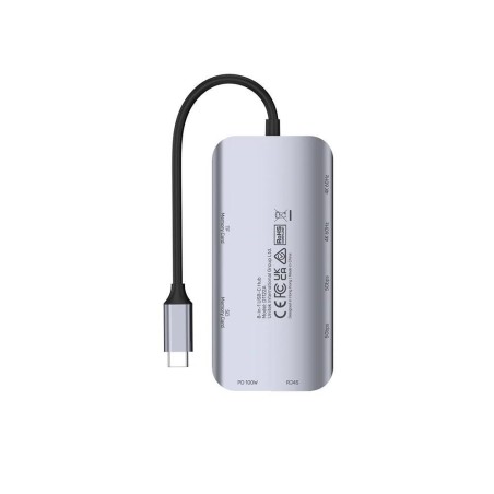 Unitek Aktywny Hub Usb-C 2X Hdmi, Czytnik Sd, 4K, Rj-45, Pd 100W, 5 Gbps