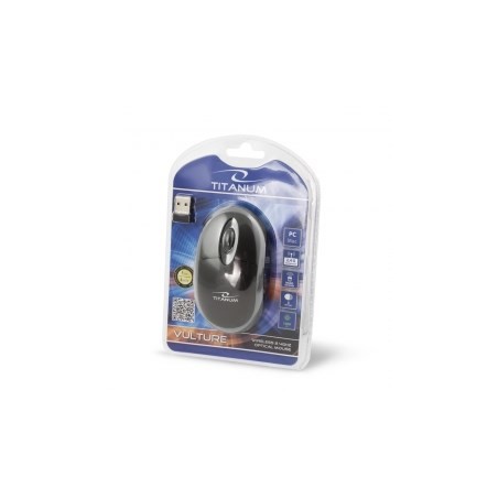 Mysz Komputerowa Titanum Vulture 3D Tm116E (Optyczna  1000 Dpi  Kolor Czarny, Kolor Szary)