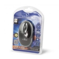 Mysz Komputerowa Titanum Vulture 3D Tm116E (Optyczna  1000 Dpi  Kolor Czarny, Kolor Szary)