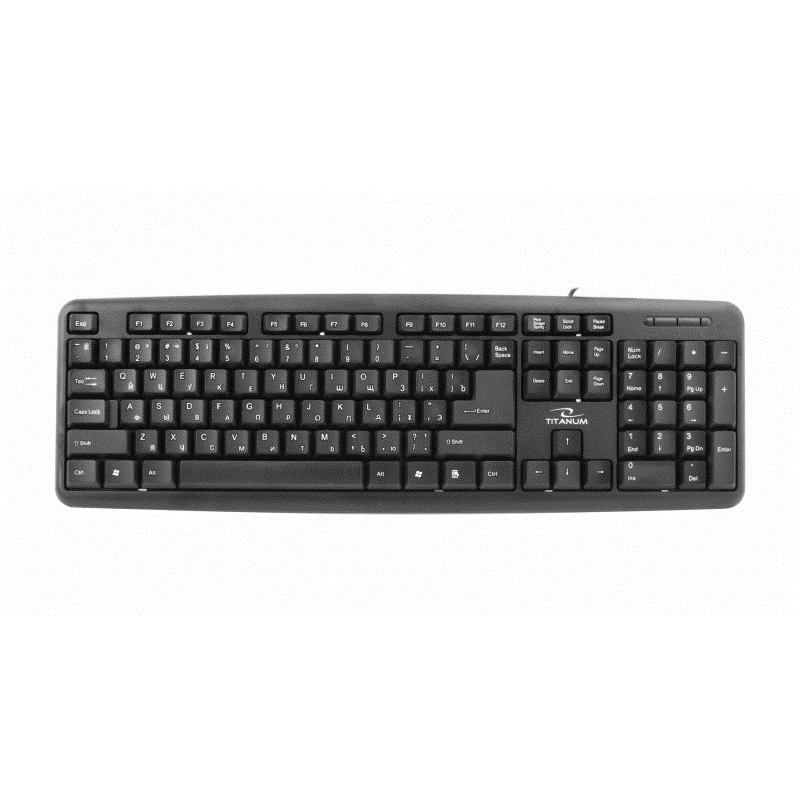 Klawiatura Titanum Tkr101 (Usb 2.0  (Ru)  Kolor Czarny)