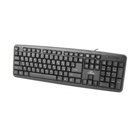 Klawiatura Titanum Tkr101 (Usb 2.0  (Ru)  Kolor Czarny)