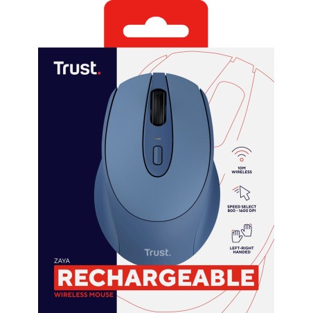Mysz Trust Zaya Wireless Rechargeable Mouse Blue (25039)