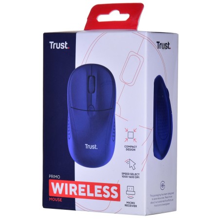 Mysz Trust Primo Wireless Mouse Matt Dark Blue