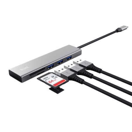 Trust Halyx Fast Usb-C Hub Card  Reader