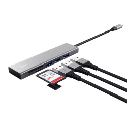 Trust Halyx Fast Usb-C Hub Card  Reader