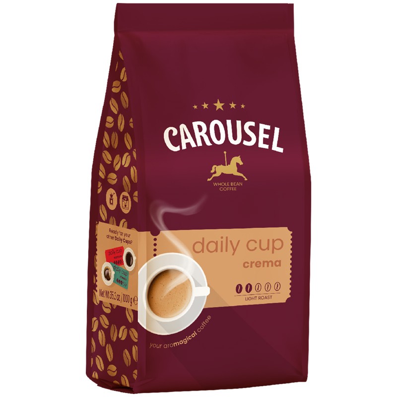 Kawa Carousel Crema 1Kg Ziarnista