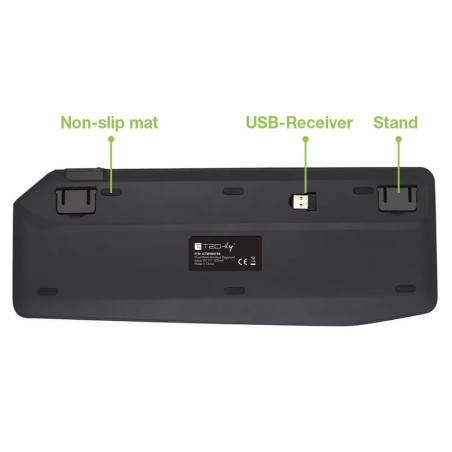 Techly Bezprzewodowa Klawiatura Dualna Bt/Rf Touch