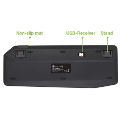 Techly Bezprzewodowa Klawiatura Dualna Bt/Rf Touch