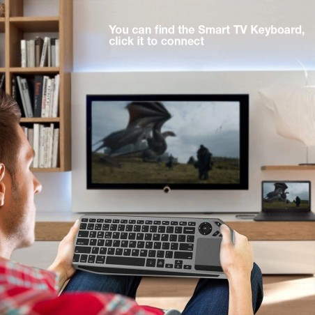 Techly Bezprzewodowa Klawiatura Dualna Bt/Rf Touch
