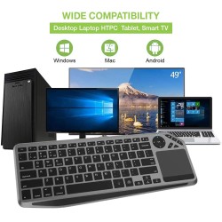 Techly Bezprzewodowa Klawiatura Dualna Bt/Rf Touch